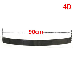 1X Accessories Carbon Fiber Car Rear Guard Bumper 4D Sticker Panel Protector New