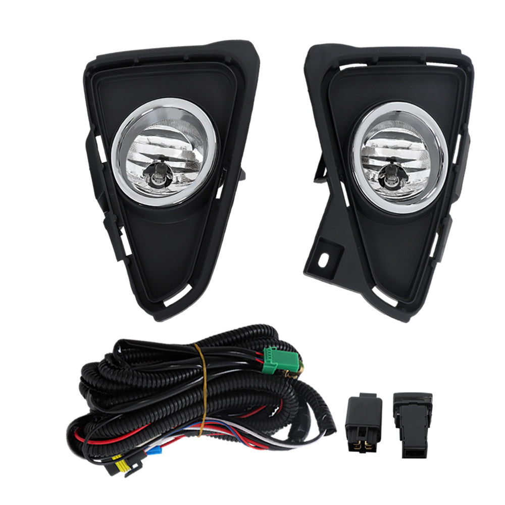 TOPPARTZ Front Bumper Fog Lights Lamp For 2016-2018 Toyota RAV4+Switch+Wiring Kit