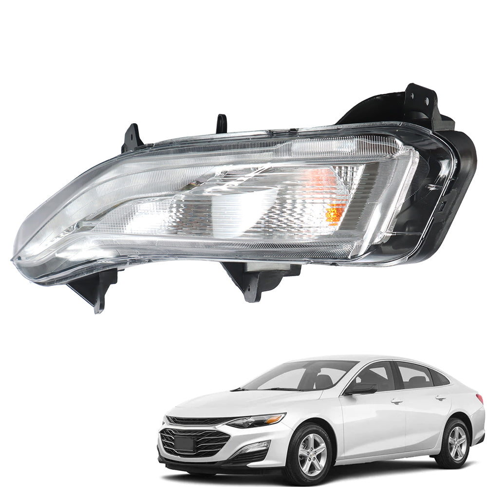 TOPPARTZ Fog Light For 2019-2021 Chevrolet Malibu w/LED DRL Lamp Driver Side