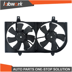 TOPPARTZ Radiator Condenser Cooling Fan Assembly 2002 2003-2006 For Nissan Sentra