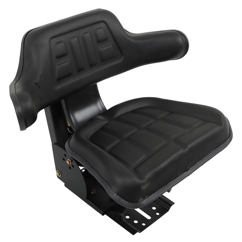 Black Tractor Suspension Seat For Ford / New Holland 4000 4100 4600 4610 5100
