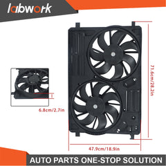 TOPPARTZ Radiator Cooling Fan Assembly 2017-18 For Ford Escape For Lincoln MKC