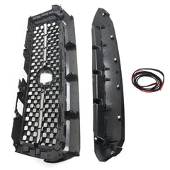 TOPPARTZ Front Grille+Hood Bulge Molding For 2014-2019 2020 Toyota Tundra Black