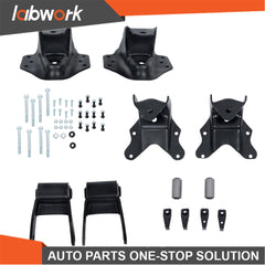 TOPPARTZ Real Leaf Spring Forward Rearward Hangers and Shackles 1999-07 For Ford