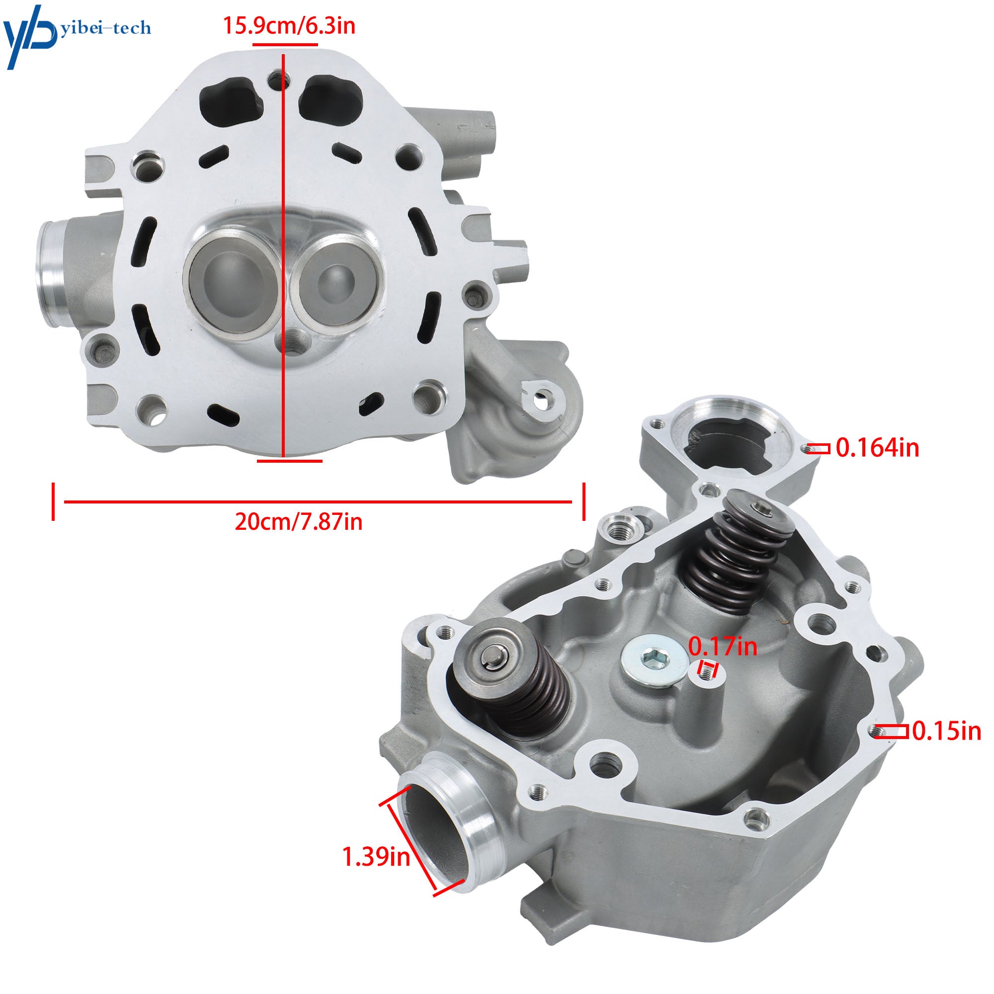 Cylinder Head + Medium Repair Kit For Honda Rancher TRX420 12200-HP7-A01