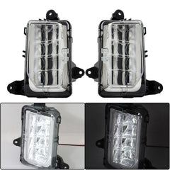 TOPPARTZ Front LED Fog Lights Lamps W/Bezels For 2019-2021 GMC Sierra 1500 AT4