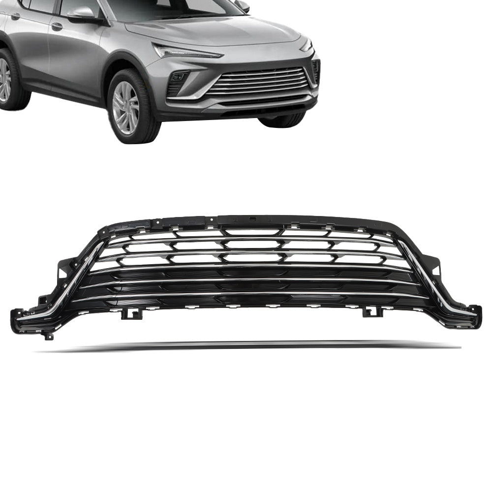 TOPPARTZ Front Upper Grille Black Chrome Trim For 2024+ Buick Envista Plastic