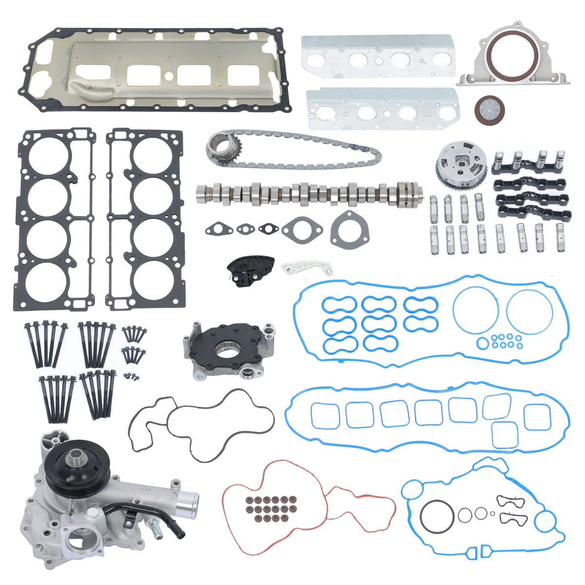 TOPPARTZ Camshaft MDS Lifters Kit+Water Oil Pumps For Ram 1500 5.7L 53022263AE