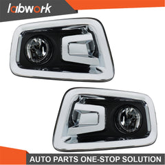 TOPPARTZ Fog Lights For Nissan Titan 2016-2019 Halogen Bumper w/Wiring+Switch