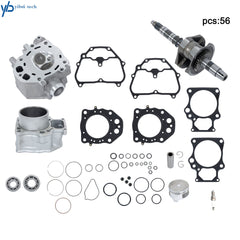 Cylinder Rebuild Kit+Cylinder Head+Crankshaft+Bearing For Honda TRX420 2009-2024