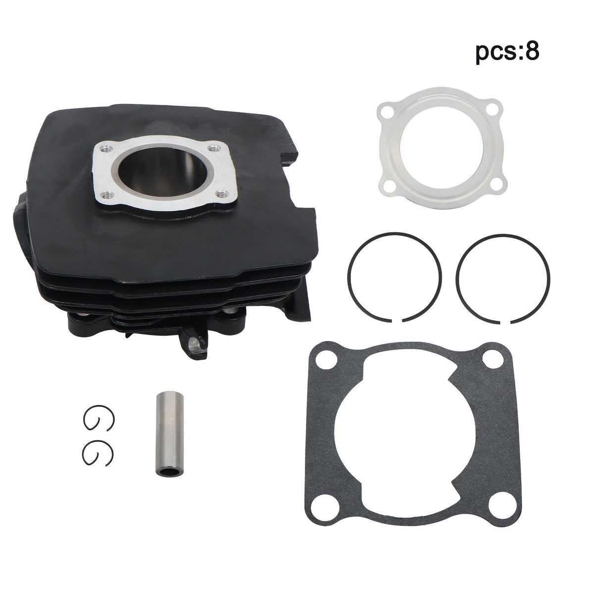 Set For YAMAHA DT125 DT125A 125B 125cc Piston Cylinder Gasket Kit 1974-1981 56mm
