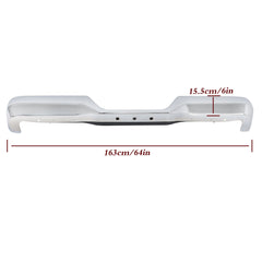 TOPPARTZ Rear Step Bumper Assembly For 1989-1995 Toyota Pickup Truck Chrome Steel