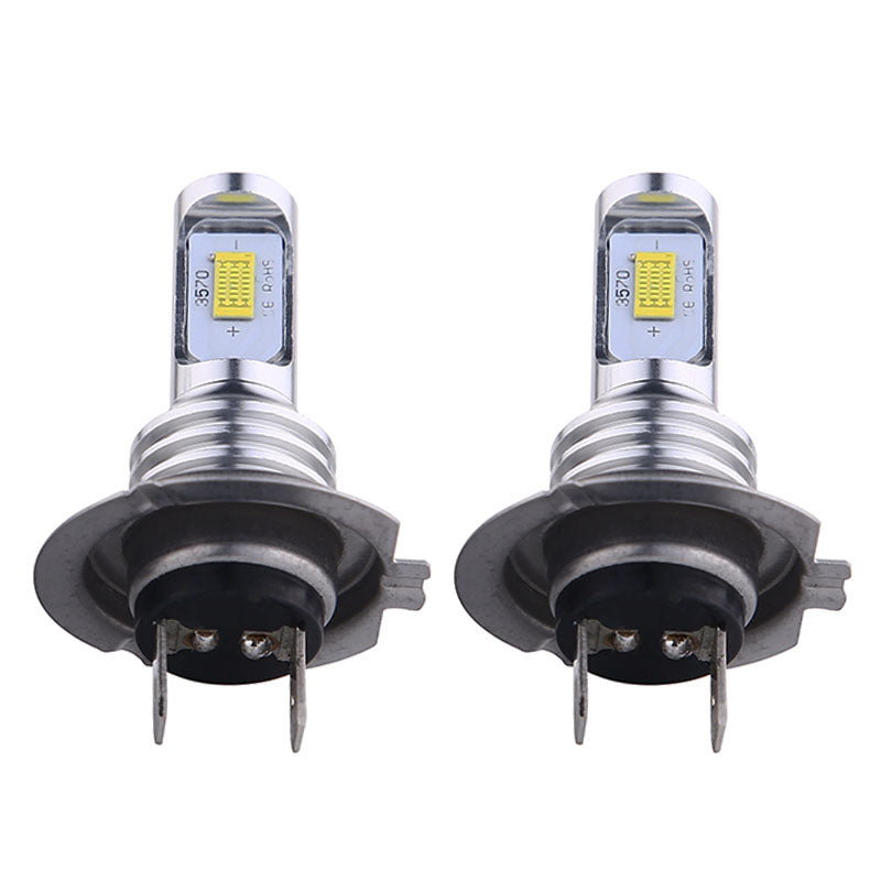 Super Bright 8000K Ice Blue Headlight Bulbs Kit High Low Beam H7 LED 80W 8000LM