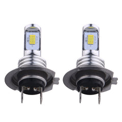 Super Bright 8000K Ice Blue Headlight Bulbs Kit High Low Beam H7 LED 80W 8000LM