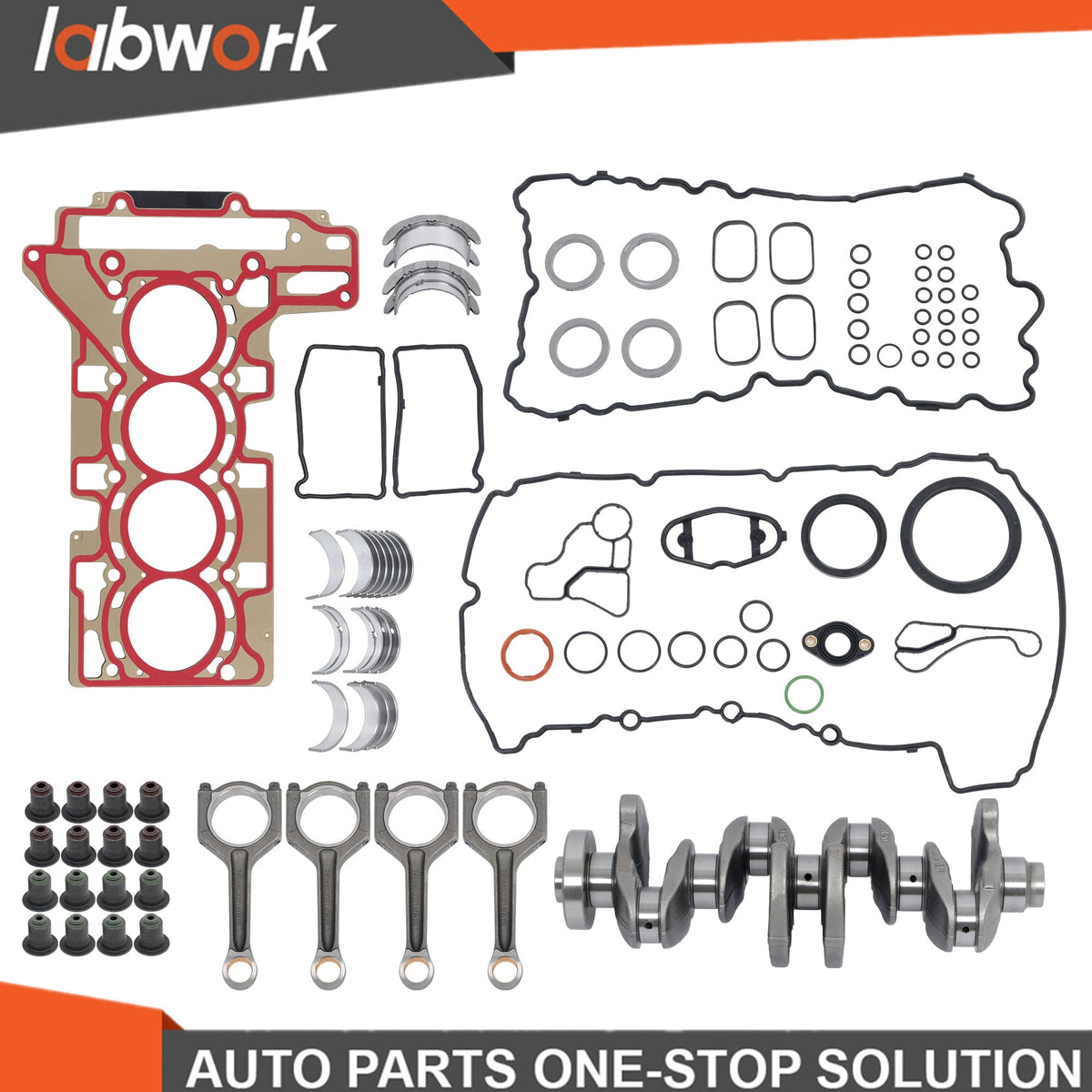 TOPPARTZ Crankshaft Connecting Rods Gasket Kit Bearings For BMW N20B20A 2.0T