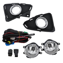 TOPPARTZ Front Bumper Fog Lights Lamp For 2016-2018 Toyota RAV4+Switch+Wiring Kit