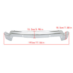 TOPPARTZ Steel Front Bumper Face Bar W/ Holes For 22-23 Chevrolet Silverado 1500