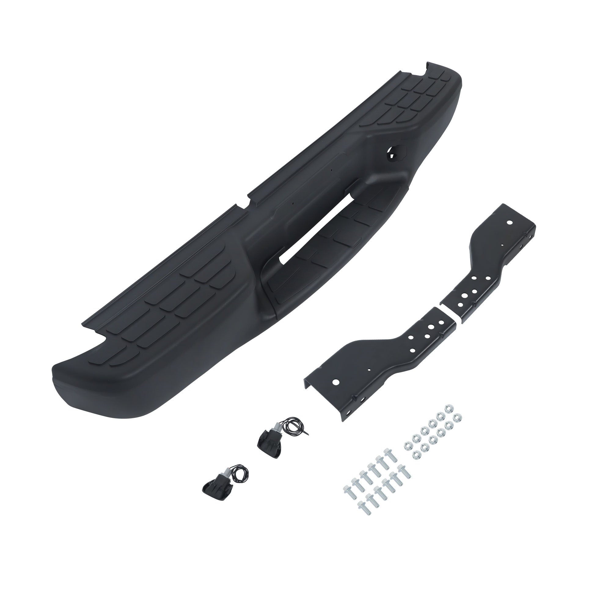 TOPPARTZ Rear Bumper Assembly For 1998-2004 Chevrolet S10 GMC Sonoma Fleetside