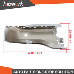 TOPPARTZ Rear Right Side Bumper End For Ford Ranger 2019-2023 Chrome With Holes