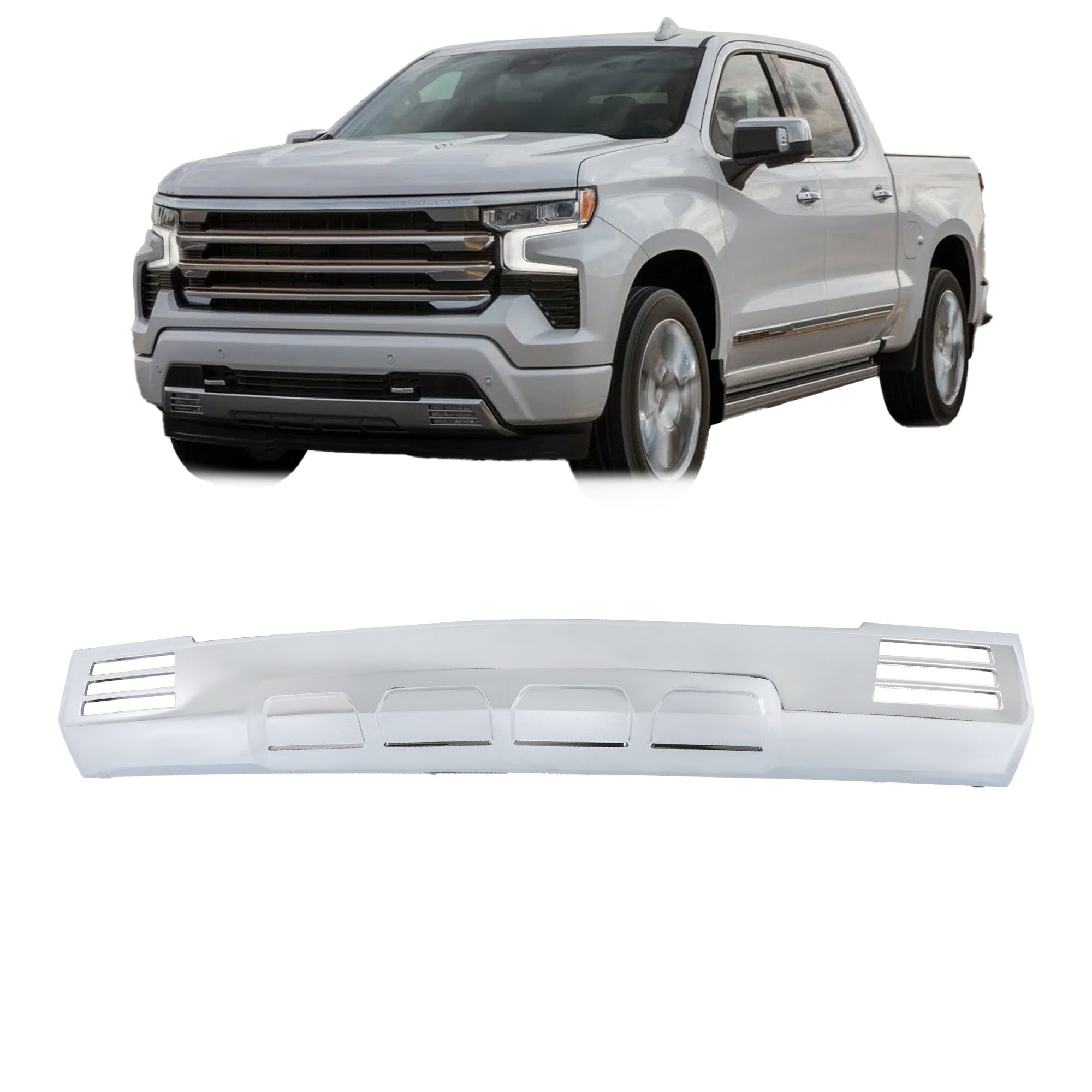 TOPPARTZ Front Bumper Lower Skid Plate For 2022-2023 Silverado 1500 84946365