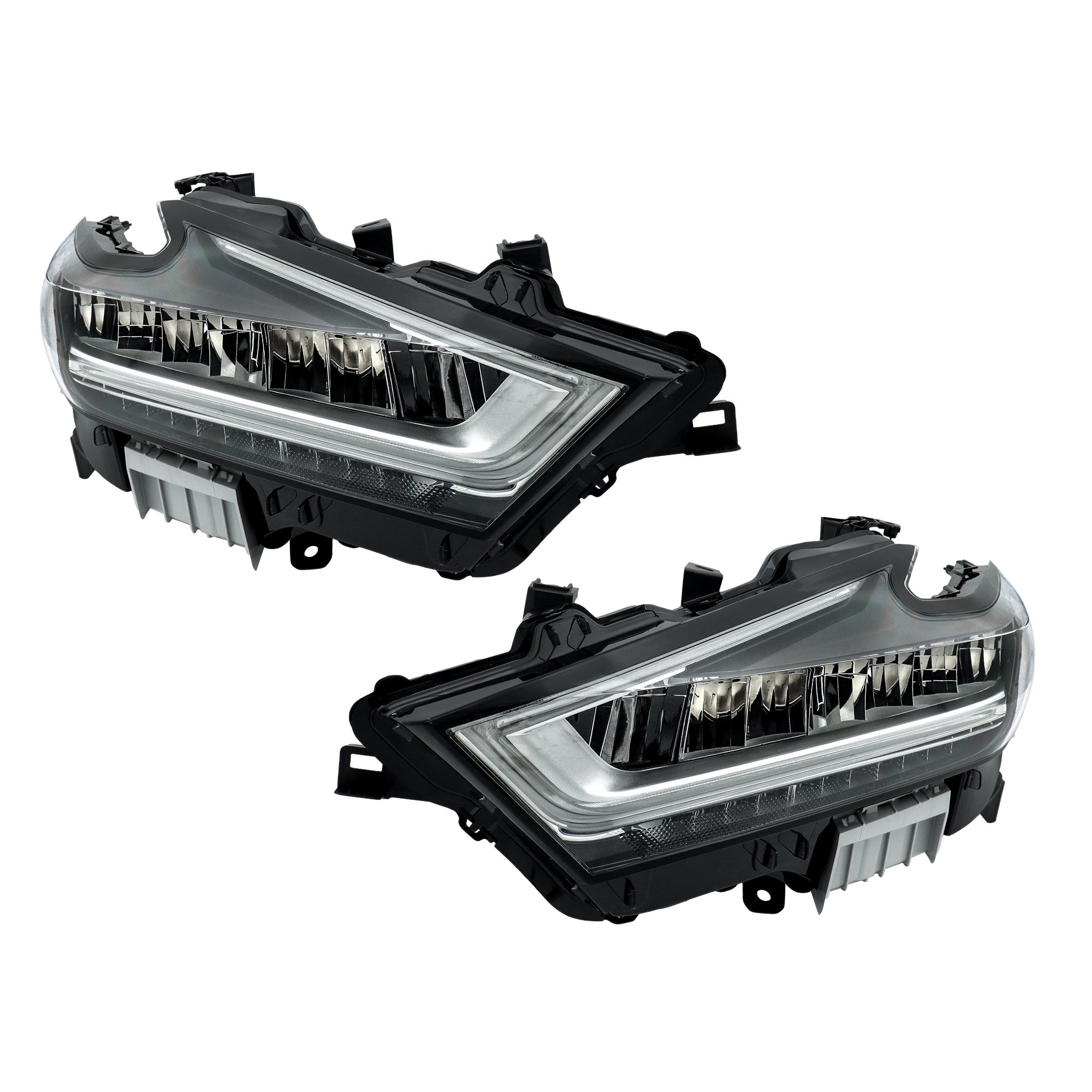 TOPPARTZ Left+Right LED Headlights Assembly For 2019-2021 Nissan Maxima Chrome