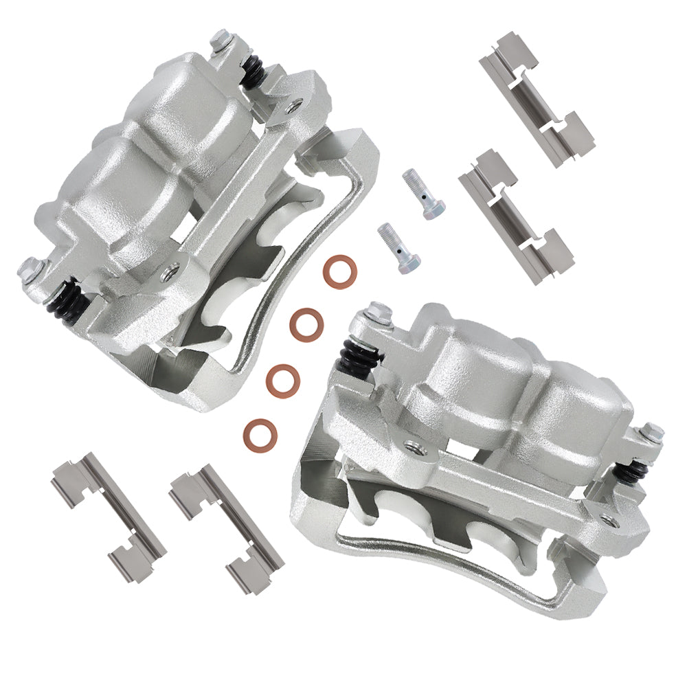 TOPPARTZ Front Brake Caliper W/Bracket For 2005-10 Jeep Grand Cherokee Commander