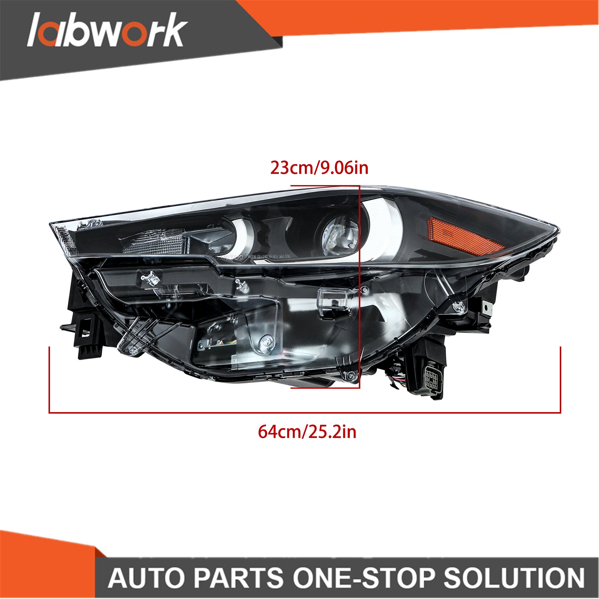 TOPPARTZ Full LED Headlights For 2022-2024 Mazda CX-5 Non-AFS Black Housing Left