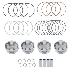 TOPPARTZ Pistons & Rings Kit For 2007-2013 Toyota Camry RAV4 Scion tC Lexus 2.4L