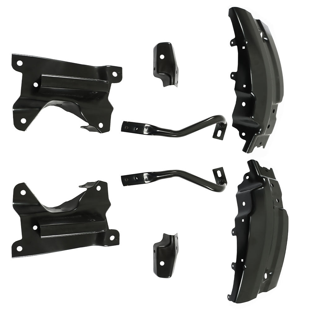 TOPPARTZ 8pcs Front Bumper Brace Bracket For Chevy Silverado 1500 2007-2013