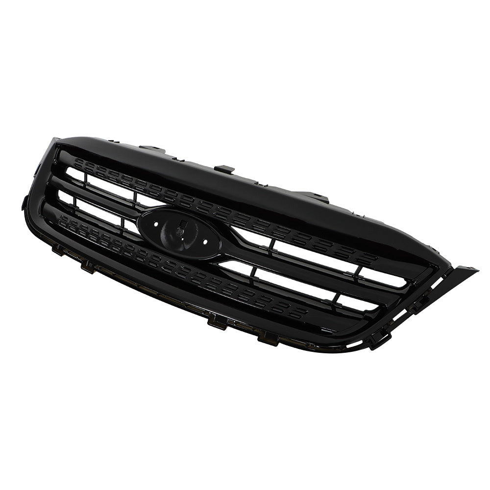 TOPPARTZ Front Bumper Cover+Front Bumper Grille Black For 2010-2012 Ford Taurus