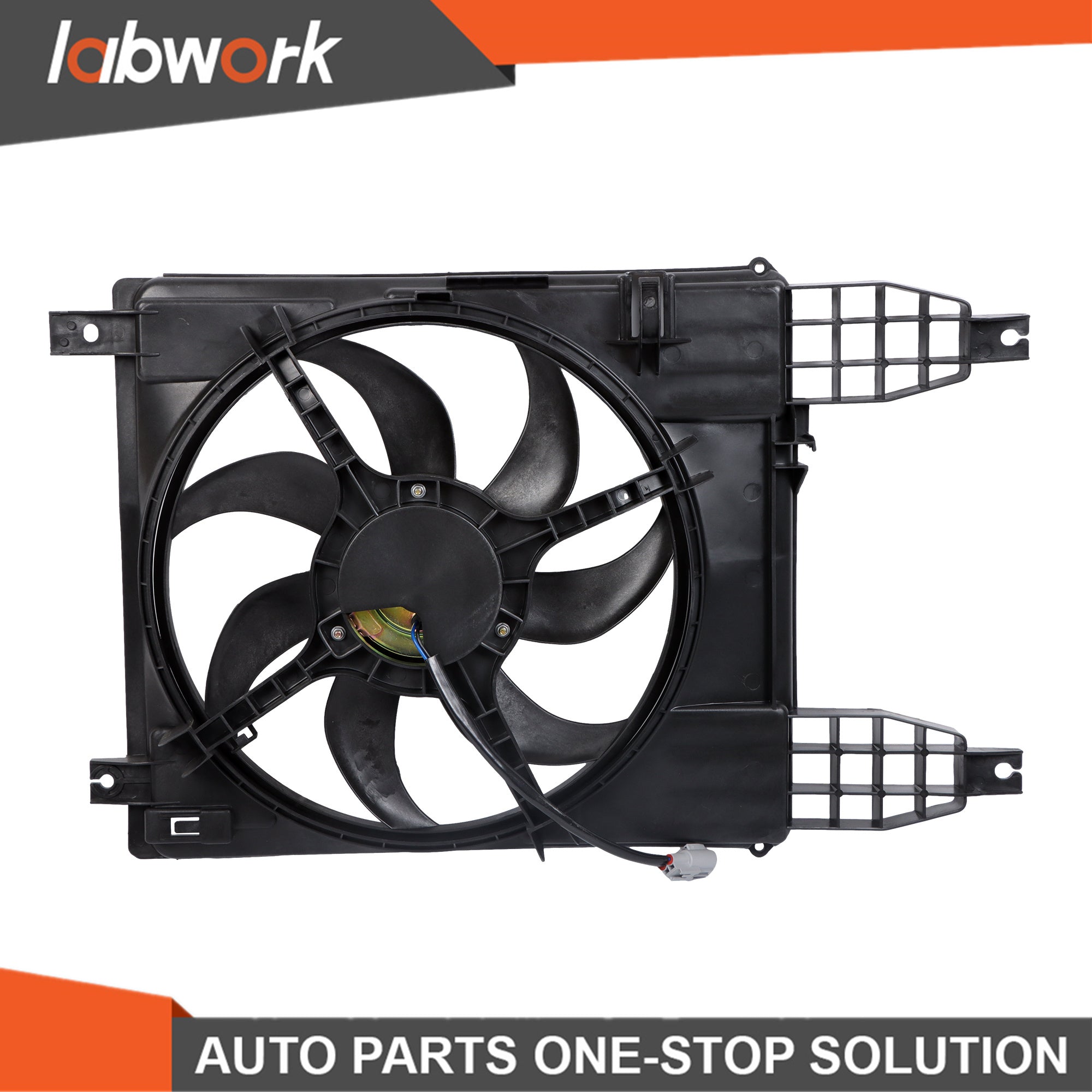 TOPPARTZ Radiator Cooling Fan w/ Shroud Assembly 2009-11 For Chevrolet Aveo Aveo5