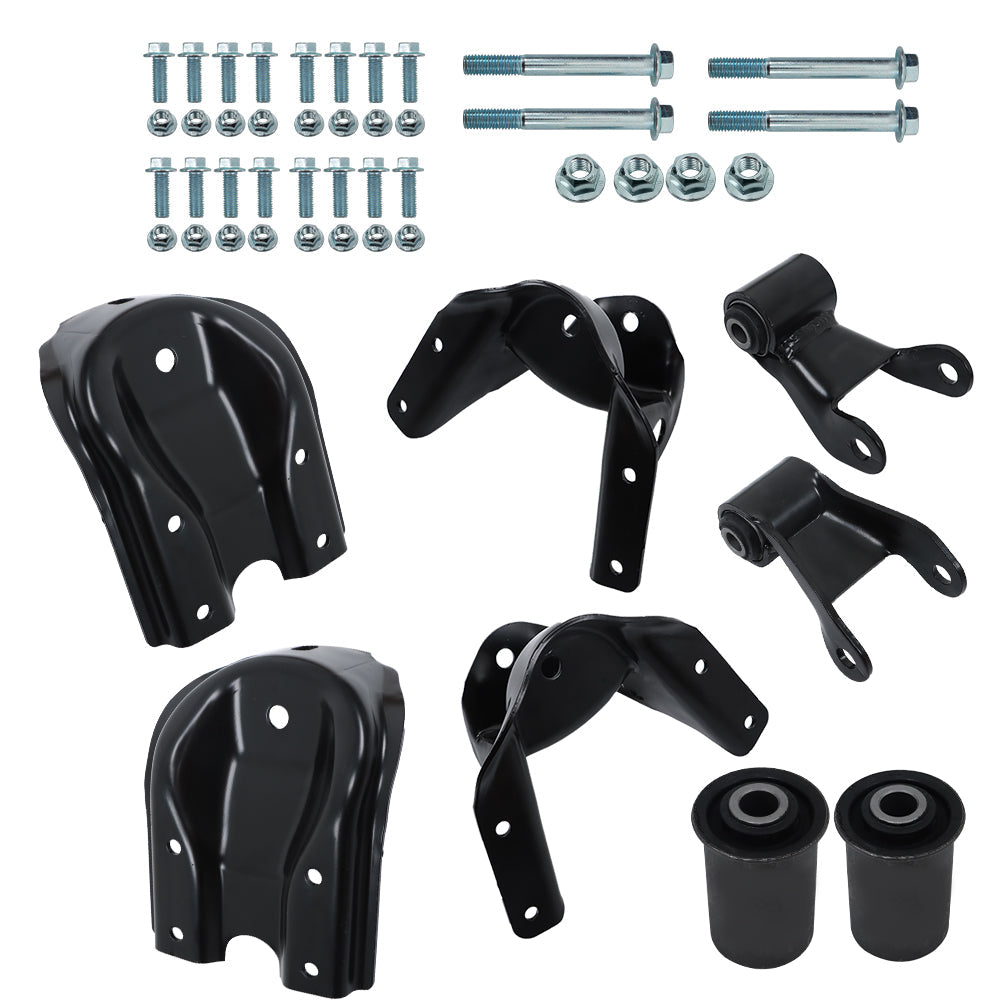 TOPPARTZ Rear Leaf Spring Shackle Hanger Bracket Repair Kit For 1988-97 GMC C2500