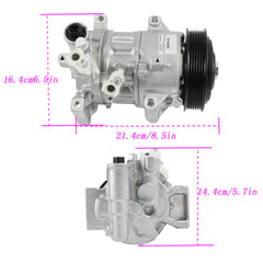 toppartz AC A/C Compressor w/Clutch For 2017-18 Toyota Corolla iM 1.8L 883101A841