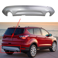TOPPARTZ Rear Lower Bumper Cover For 13-19 Ford Escape Titanium Sport Silver