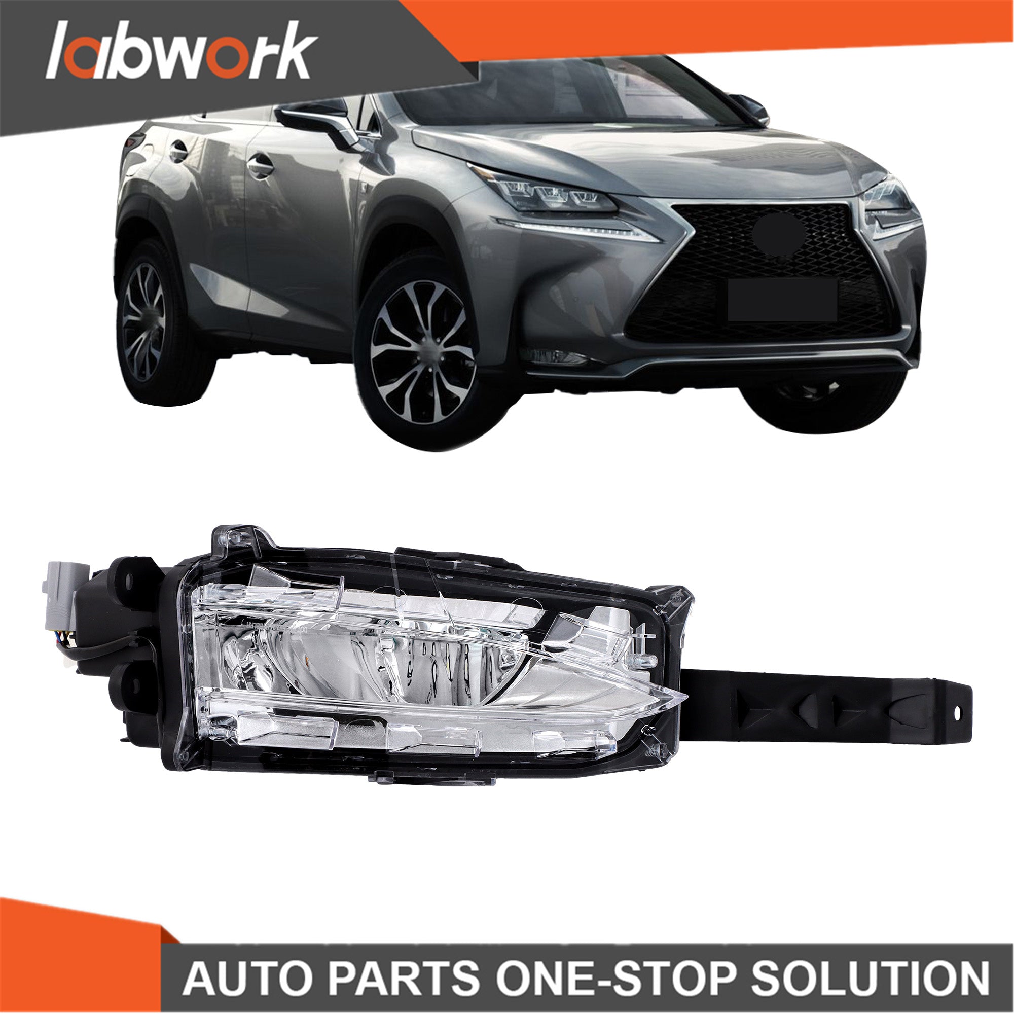 TOPPARTZ Fog Lights For Lexus NX200T 2015-2017 W/F-Sport LED Front Right Side