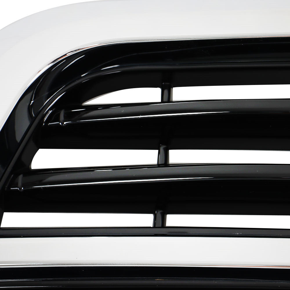 TOPPARTZ Front Chrome Grille Grill Assembly Black Trim For 19-22 Dodge Ram 1500