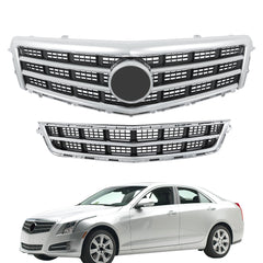 TOPPARTZ Front Upper Grille Lower Grill Trim Molding For 2013-2014 Cadillac ATS