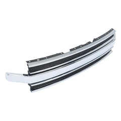 TOPPARTZ Front Upper Bumper Grille With Chrome Trim For 2013-2019 Ford Flex