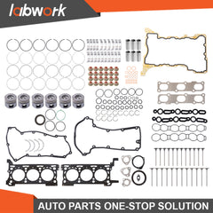 TOPPARTZ Engine Pistons Gasket Bearings Valves Kit For Ram 1500 Jeep Chrysler 3.0