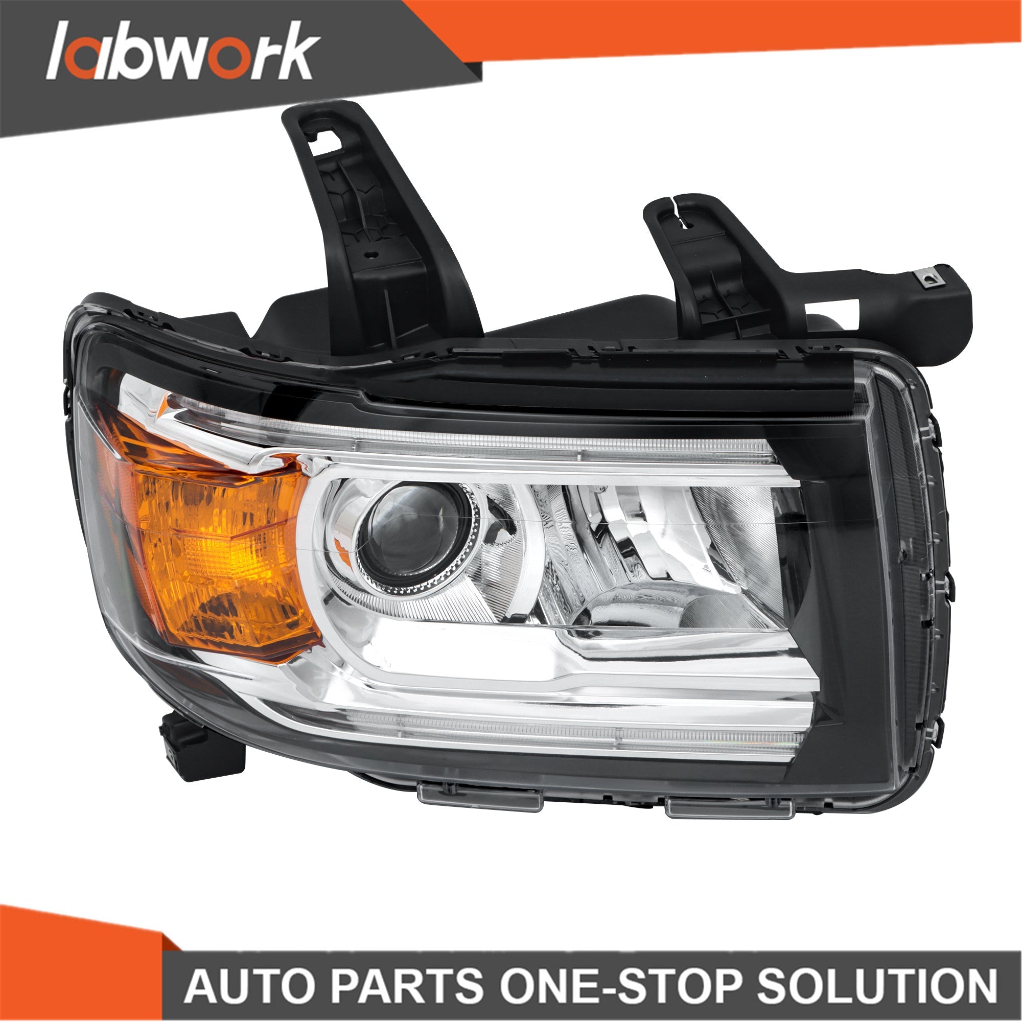 TOPPARTZ Headlights For GMC Canyon 2015-2022 Halogen W/LED DRL Projector Right