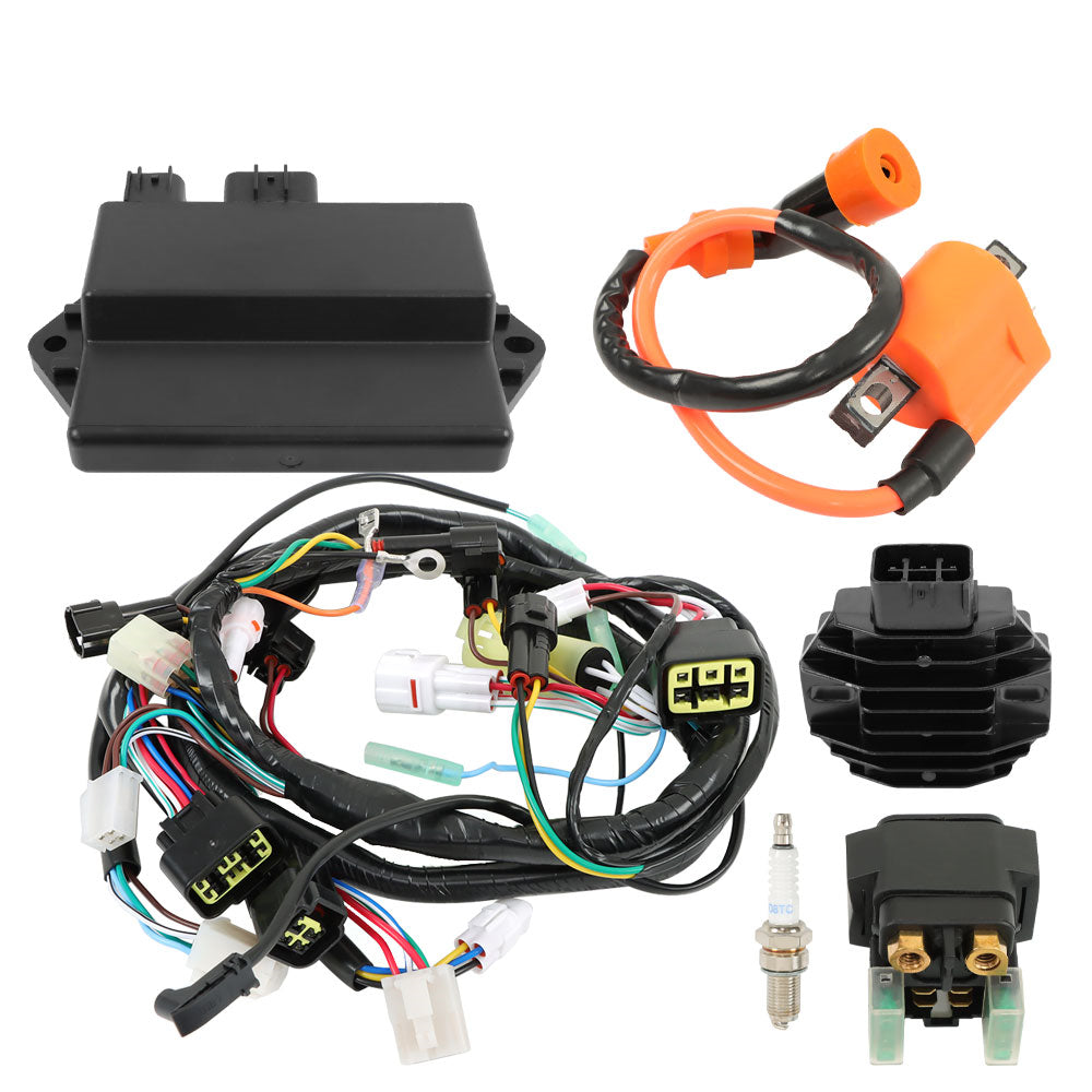 Ignition Coil+CDI+Relay Regulator Wire Harness For Yamaha Raptor YFM350R 04-2013