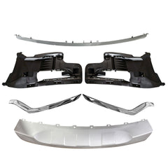 TOPPARTZ Front Bumper Skid Plate+Molding Trim+Brackets For 2018-19 Ford Explorer