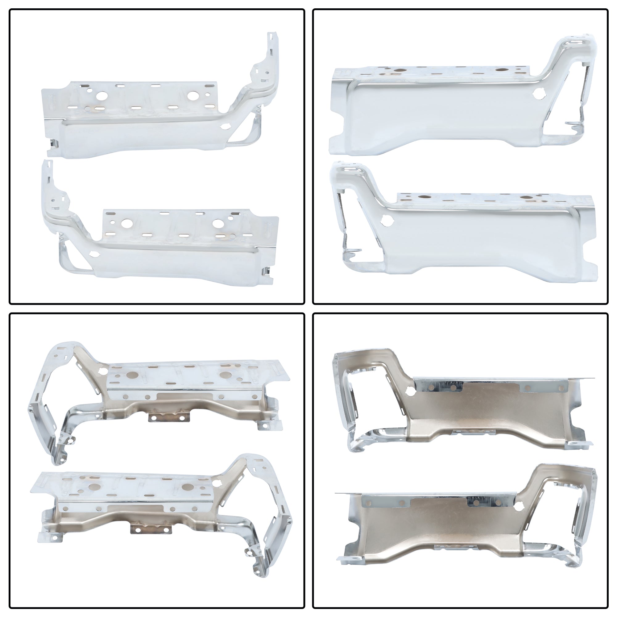 TOPPARTZ Rear Bumper End Caps Pair Chrome For 2023-2025 Ford F-250 F-350 F-450
