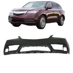 TOPPARTZ Primed Front Bumper Cover For 2014-2016 Acura MDX W/o Sensor Holes