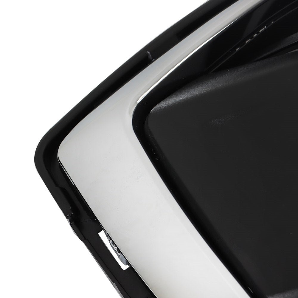 TOPPARTZ Front Lower Grille Matte Black+Chrome For 2017-2020 Chevrolet Sonic LS