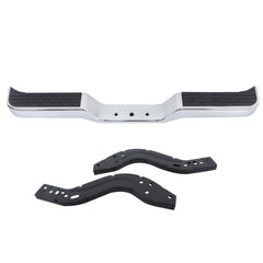 TOPPARTZ Rear Step Bumper Assembly For 1989-1995 Toyota Pickup Truck Chrome Steel