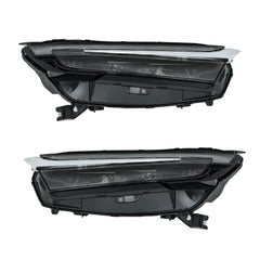 TOPPARTZ Left+Right LED Headlights Fit For 2023-2024 Honda CRV Electroplated Trim