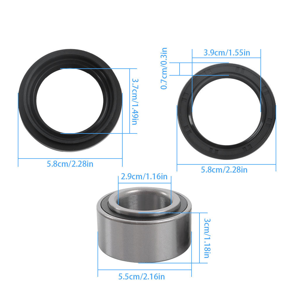 For Arctic Cat 250 300 375 400 454 500 650 Front or Rear Wheel Bearing Seal Kit