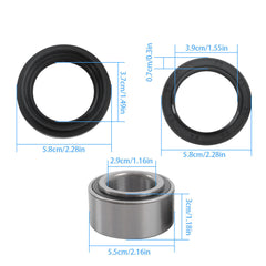 For Arctic Cat 250 300 375 400 454 500 650 Front or Rear Wheel Bearing Seal Kit