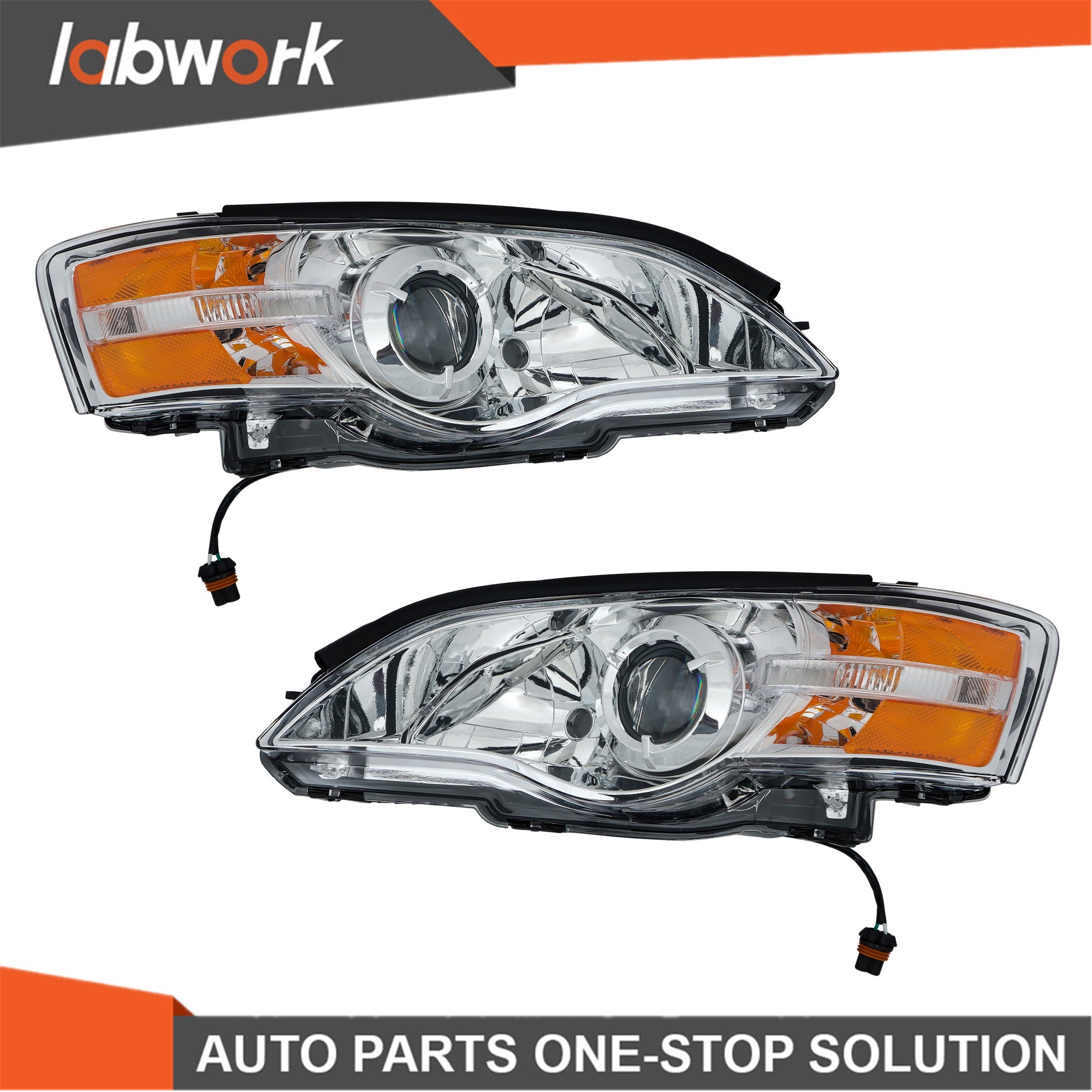 TOPPARTZ Headlights Assy For 2005-2007 Subaru Legacy/Outback Halogen Left&Right